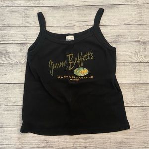 Jimmy Buffett’s Margaritaville Black Key West Tank Top Large Embroidered